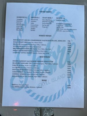 Menu photo 8 Shore Jekyll Island, GA