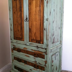 Arizona Woodworks - Furniture piece with an antique finish applied by hand.