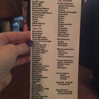 The Refinery - The drink menu! - Lounges Near Me - Denver, Colorado