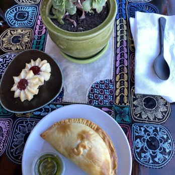Cafe Guarani - Brisket empañada with guava cookies. - Cafes Near Me - Pacific Grove, California