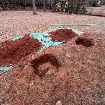Turdbusters - Both sides of the septic tank dug up before pumping. - Septic Services Near Me Turdbusters - Both sides of the septic tank dug up before pumping. - Septic Services Near Me