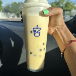 Mango  cheese foam