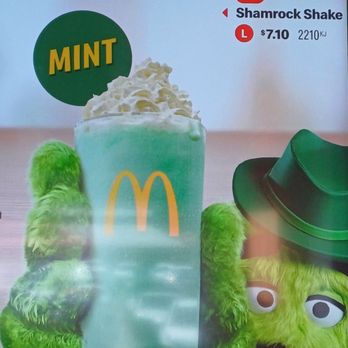 McDonalds - Large Shamrock Shake. For St Patrick's Day. Mint. Mild and Moderate. Different. Feeling Green. - Burgers Near Me - Dandenong, VIC