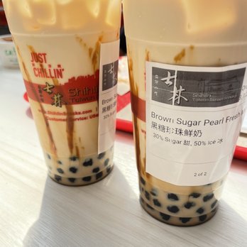 Shihlin Taiwan Street Snacks - Brown Sugar Pearl Fresh Milk x2 - Chicken Shop Near Me - Milpitas, California