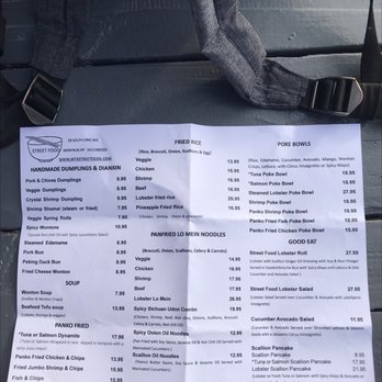 Street Food - Menu (most of it anyway) - Chinese Near Me - Montauk, New York Street Food - Menu (most of it anyway) - Chinese Near Me - Montauk, New York