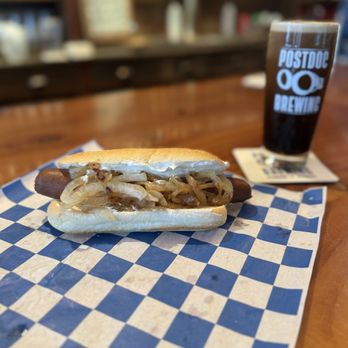 SEA Dawgs - A Seattle Dog and a pint at Postdoc Redmond - Food Stands Near Me - Redmond, Washington SEA Dawgs - A Seattle Dog and a pint at Postdoc Redmond - Food Stands Near Me - Redmond, Washington