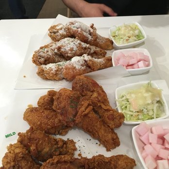 Vons Chicken - Crispy chicken in the front and honey butter in the back (yes that is white sugar) - Chicken Shop Near Me - Sunnyvale, California Vons Chicken - Crispy chicken in the front and honey butter in the back (yes that is white sugar) - Chicken Shop Near Me - Sunnyvale, California