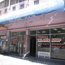 front of Nam's Tailor Shop