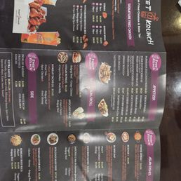 Menu for sweet krunch! Super quick excellent service! Cant wait to eat Menu for sweet krunch! Super quick excellent service! Cant wait to eat
