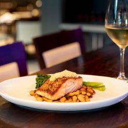 The J Bar - Cedar Planked Salmon