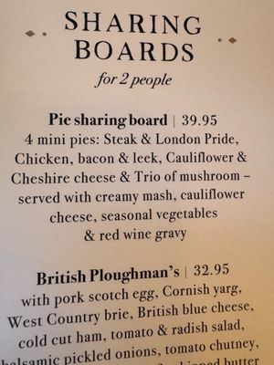 Menu photo 1 The Red Lion London, XGL Menu photo 1 The Red Lion London, XGL