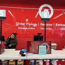 Target - Pick up, returns and exchange counter.