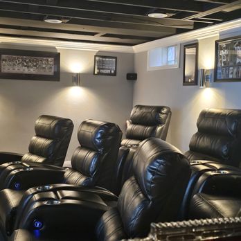 Greenleaf Custom Home Remodeling - a theater room with recliners - General Contractors Near Me - Toledo, Ohio
