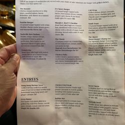 Murphy's Pub - Menu