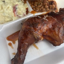 Big C BBQ Smokehouse - BBQ chicken dinner