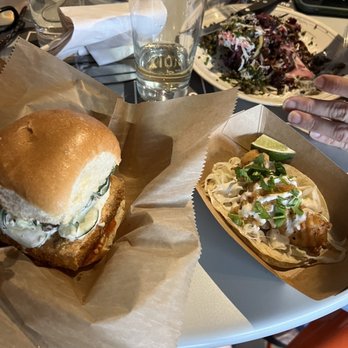 The Charlevoix - Buttermilk tofu mini, fish taco, cauliflower salad - Cocktail Bars Near Me - Grosse Pointe Park, Michigan The Charlevoix - Buttermilk tofu mini, fish taco, cauliflower salad - Cocktail Bars Near Me - Grosse Pointe Park, Michigan