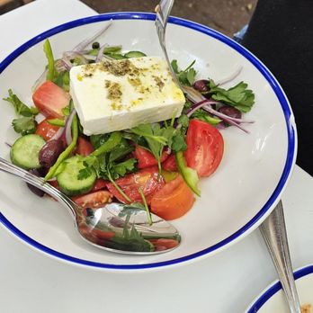 Mandolin Aegean Bistro - Greek Village salad - Mediterranean Near Me - Miami, Florida