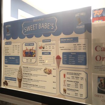 Sweet Babe's Creamery - Menu - Ice Cream & Frozen Yogurt Near Me - Urbana, Maryland Sweet Babe's Creamery - Menu - Ice Cream & Frozen Yogurt Near Me - Urbana, Maryland