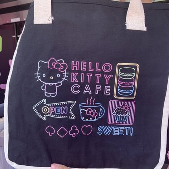 Hello Kitty Cafe - Black tote 24 dollars - Desserts Near Me - Las Vegas, Nevada Hello Kitty Cafe - Black tote 24 dollars - Desserts Near Me - Las Vegas, Nevada