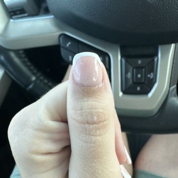 April Nails - Zero cuticle work etc looks AWFUL. Going to file these off and paint them myself. How embarrassing. - Nail Salons Near Me - Gordonsville, Virginia April Nails - Zero cuticle work etc looks AWFUL. Going to file these off and paint them myself. How embarrassing. - Nail Salons Near Me - Gordonsville, Virginia