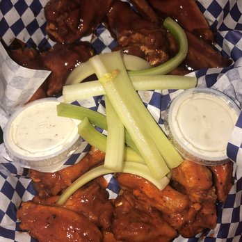 Bird's Nest - Hot BBQ up top, Birds Nest Hot Sauce down below. - Chicken Wings Near Me - Chicago, Illinois Bird's Nest - Hot BBQ up top, Birds Nest Hot Sauce down below. - Chicken Wings Near Me - Chicago, Illinois
