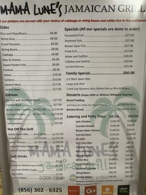 Menu photo 1 Mama Lune’s Jamaican Grill Clementon, NJ Menu photo 1 Mama Lune’s Jamaican Grill Clementon, NJ