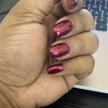 Pink Polish Nails & Lashes - Polish called "Sending you holiday hugs" - Nail Salons Near Me - Miami, Florida