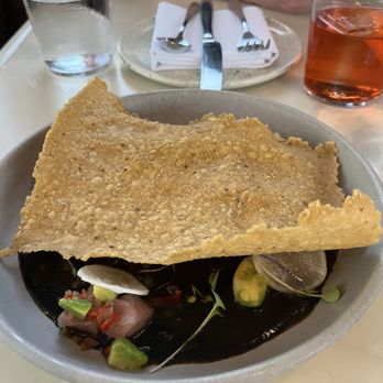 Suerte - Tuna ceviche with tostada - Mexican Near Me - Austin, Texas