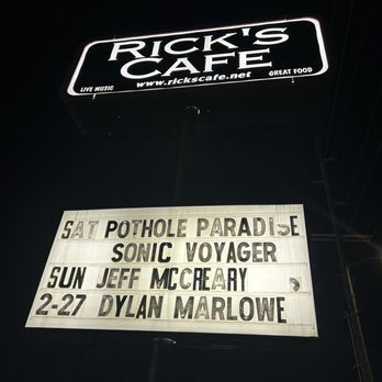Rick's Cafe Americain - Concert sign last time I was there - American Near Me - Starkville, Mississippi Rick's Cafe Americain - Concert sign last time I was there - American Near Me - Starkville, Mississippi