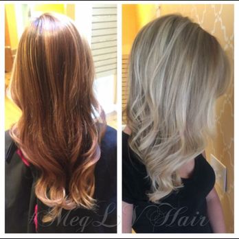Megan's Beauty Box - This was my before and after from Megan. She turned me this blonde in only one session! She is amazing at what she does! - Makeup Artists Near Me - Pigeon Forge, Tennessee Megan's Beauty Box - This was my before and after from Megan. She turned me this blonde in only one session! She is amazing at what she does! - Makeup Artists Near Me - Pigeon Forge, Tennessee