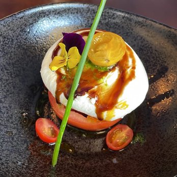 Maison Pucha Bistro - Burrata Tomato Salad - French Near Me - Houston, Texas