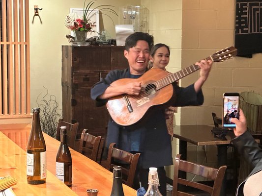 Photo of Soichi Sushi - San Diego, CA, US. Chef Soichi closing out the night