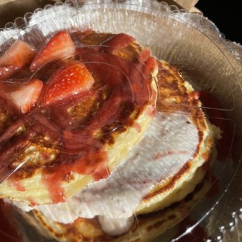 Sweet Basil's Cafe - Strawberry Shortcake Pancakes - New American Near Me - Livingston, New Jersey Sweet Basil's Cafe - Strawberry Shortcake Pancakes - New American Near Me - Livingston, New Jersey
