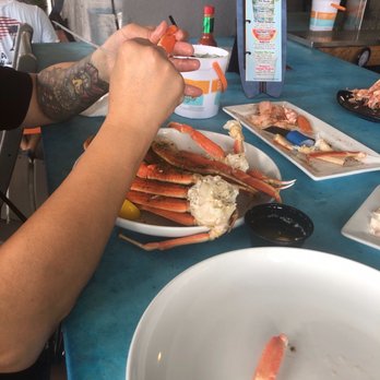 Riptides Raw Bar & Grill - Part of my two pounds of crab legs - Seafood Near Me - Ormond Beach, Florida