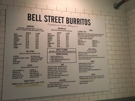Menu photo 8 Bell Street Burritos Atlanta, GA