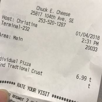 Chuck E. Cheese - Pizza Near Me - Kent, Washington