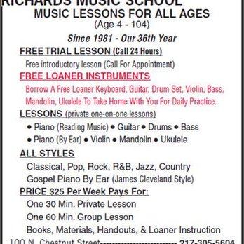 Richard's Music School - untitled - Specialty Schools Near Me - Decatur, Illinois Richard's Music School - untitled - Specialty Schools Near Me - Decatur, Illinois