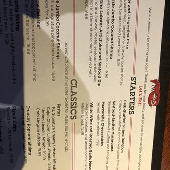 Red Lobster - a menu for a restaurant - Seafood Near Me - Jackson, Michigan Red Lobster - a menu for a restaurant - Seafood Near Me - Jackson, Michigan
