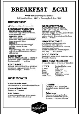 Menu photo 5 Buccaneer Cafe Oceanside, CA