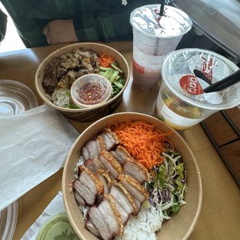 Saiga Vietnamese Eatery - Belly Bowl and Pork Belly Vermicelli with Eggroll - Vietnamese Near Me - Orange, California Saiga Vietnamese Eatery - Belly Bowl and Pork Belly Vermicelli with Eggroll - Vietnamese Near Me - Orange, California
