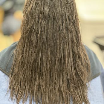 Ashley Hair Studio - Before, hair wet - Hair Stylists Near Me - Fullerton, California