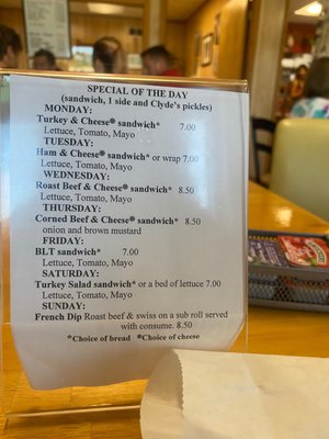 Menu photo 6 Clyde's Cozy Corner Cafe Keystone Heights, FL