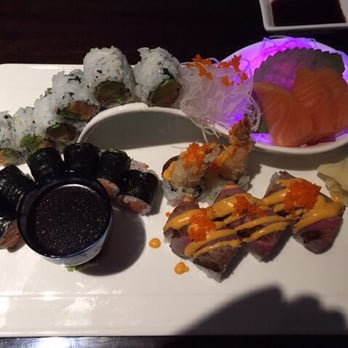 Ginza Japanese Restaurant - Smoked salmon sashimi, smoked salmon roll, power roll, just awesome that roll is and I had a salmon and avocado roll - Sushi Bars Near Me - Toms River, New Jersey