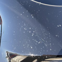 Spots right after car wash