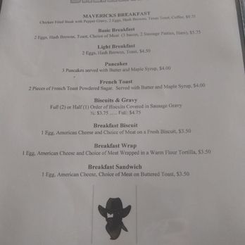 Mavericks Cafe - Menu - Cafes Near Me - Tryon, Nebraska