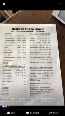 Menu photo 8 Bennys Pizza Joint Monroe, OR Menu photo 8 Bennys Pizza Joint Monroe, OR