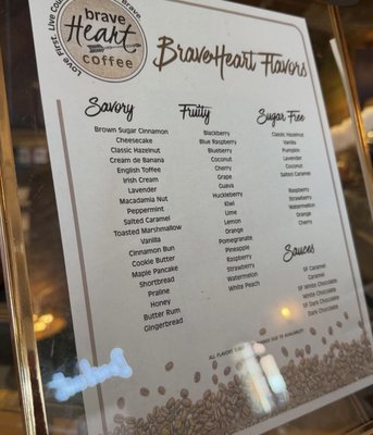 Menu photo 1 Braveheart Coffee Lewiston, ID