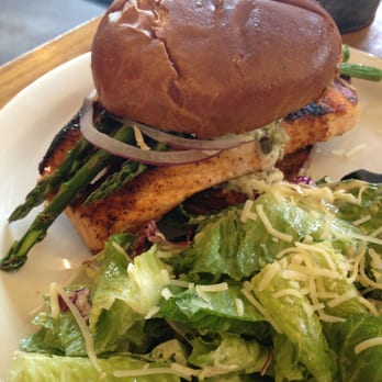 Eat Chow - Pan Seared Salmon Sandwich - Breakfast & Brunch Near Me - Costa Mesa, California Eat Chow - Pan Seared Salmon Sandwich - Breakfast & Brunch Near Me - Costa Mesa, California