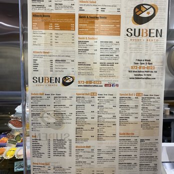 Suben Sushi+Bento - Japanese Near Me - Carrollton, Texas