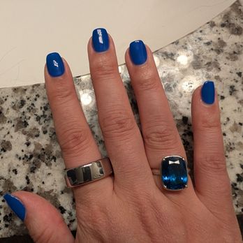 Bliss Nail Lounge - Blue OPI gel manicure - Nail Salons Near Me - Arlington, Virginia Bliss Nail Lounge - Blue OPI gel manicure - Nail Salons Near Me - Arlington, Virginia